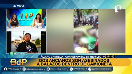 Dos ancianos fueron asesinados dentro de camioneta en Trujillo