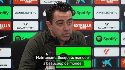 Xavi ironise sur son départ : "J’espère que je vous manquerai"