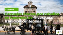 Carruajes tirados por caballos en funerales de Nicaragua: tradición centenaria
