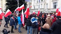 Manifestacja pod Radiem PiK w Bydgoszczy