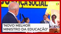 Lula cobra Camilo durante evento da Educação: 'Precisa ganhar essa medalha do Haddad'
