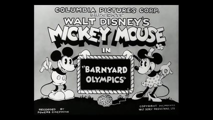 Mickey Mouse - Barnyard Olympics (1932) 4K