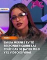 Emilia Mernes evitó hablar de política