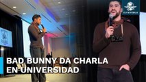 Bad Bunny ofrece charla sobre su carrera y su faceta como empresario a universitarios