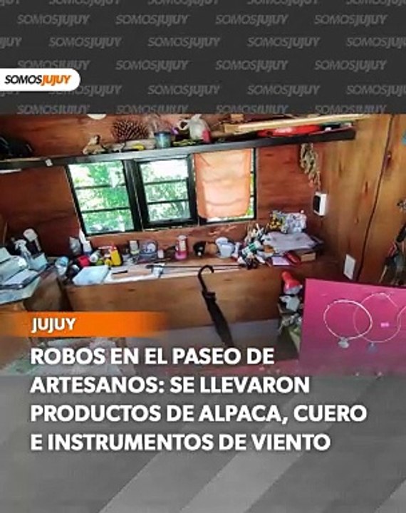 Robos en el paseo de artesanos calle Urquiza