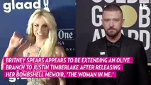 Britney Spears Appears Extend an Olive Branch to Justin Timberlake After Bombshell Memoir Claims