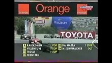 F1 GP BRESIL 2003 TF1 & Eurosport France 1e VICTOIRE de GIENCARLO FISICHELLA