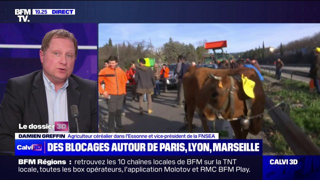 Menaces de blocage du marché de Rungis: Il ne faut pas mettre la France à l'arrêt , estime Damien Greffin (vice-président de la FNSEA)