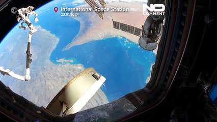 "Земля в иллюминаторе" - фото с МКС шведского астронавта