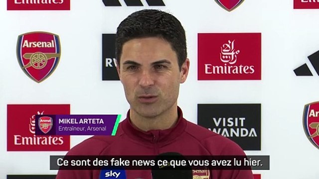 Arteta qualifie les rumeurs de départ de fake news
