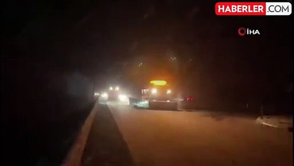 Ekiplerin zorlu kar mesaisi