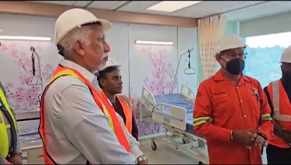 HEALTH MINISTER TOURS POS CENTRAL BLOCK