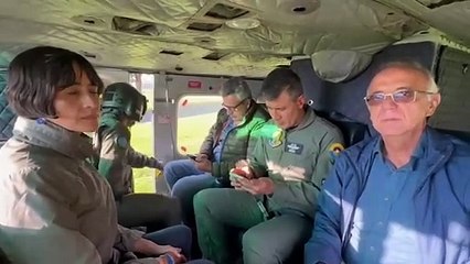 MinDefensa, MinAmbiente y MinInterior sobrevolaron los cerros orientales