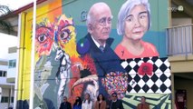Inauguran mural conmemorativo de Letras Hispánicas y en homenaje a destacados académicos del CUSur