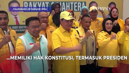 Alasan Airlangga Bela Presiden Jokowi Boleh Saja Berkampanye