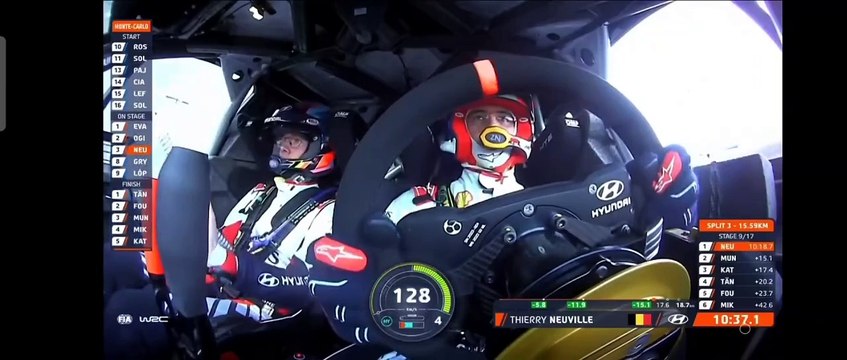 WRC Monte Carlo 2024 SS09 Neuville Great Time