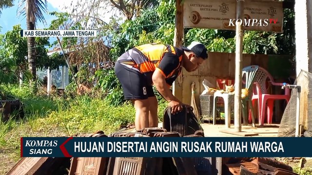 4 Bangunan di Semarang Rusak Diterjang Hujan Deras dan Angin Kencang