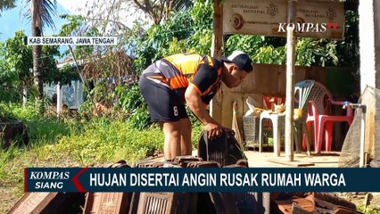 4 Bangunan di Semarang Rusak Diterjang Hujan Deras dan Angin Kencang