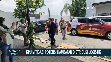 Скачать видео: Upaya Antisipasi Gangguan Penyaluran Logistik Pemilu, KPU Pusat Cek Gudang Logistik KPU Solo