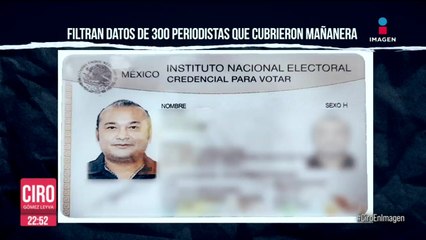 Filtran datos de 300 periodistas que cubrieron "La Mañanera"