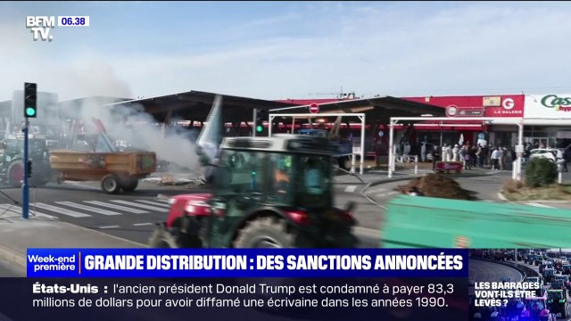 Colère des agriculteurs: des sanctions annoncées par le gouvernement contre 3 enseignes de grande distribution