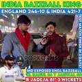 IND Expose ENG BazzBall Cricket | ENG 246 IND 421-7 | R Jadeja Made ENG Cry #india #england #modi