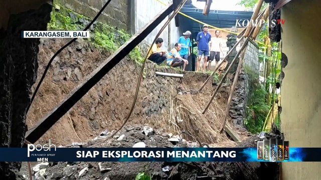 Diguyur Hujan Deras, Tembok Rumah Warga di Karangasem Jebol
