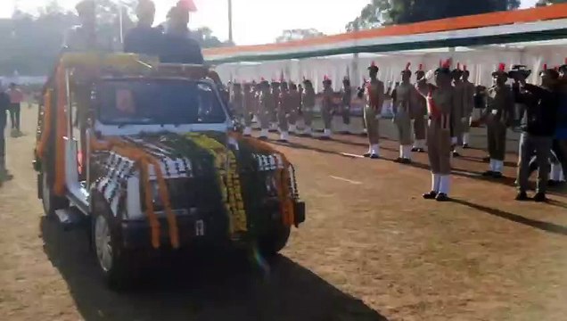 जबलपुर पुलिस लाइन में हुआ गणतंत्र दिवस का मुख्य समारोह