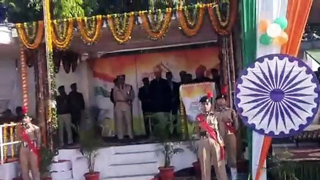 जबलपुर पुलिस लाइन में हुआ गणतंत्र दिवस का मुख्य समारोह