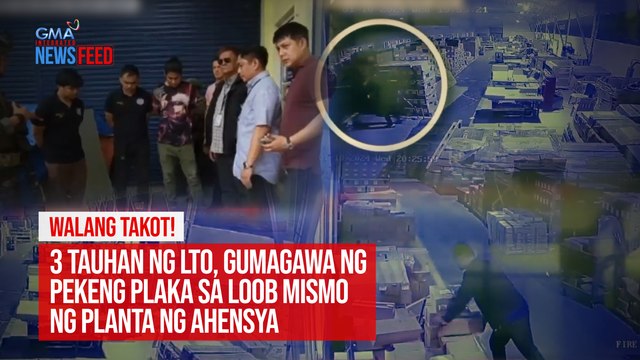 3 tauhan ng LTO, gumagawa ng pekeng plaka sa loob ng planta ng ahensya | GMA Integrated Newsfeed
