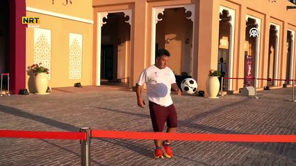 The Brazilian kicks the ball for 49 hours straight