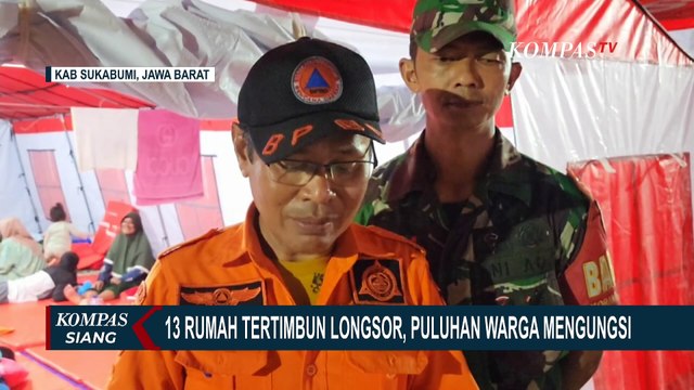 13 Rumah di Sukabumi Tertimbun Longsor, Begini Situasi di Pengungsian