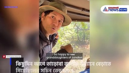 একসঙ্গে ৩ প্রজন্মের বাঘ দেখে উচ্ছ্বসিত সচিন তেন্ডুলকর