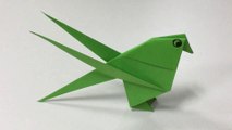 Comment faire un PERROQUET à partir de papier - Perroquet Origami