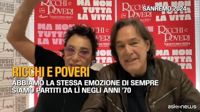 Sanremo, Ricchi e Poveri: Abbiamo la stessa emozione di sempre