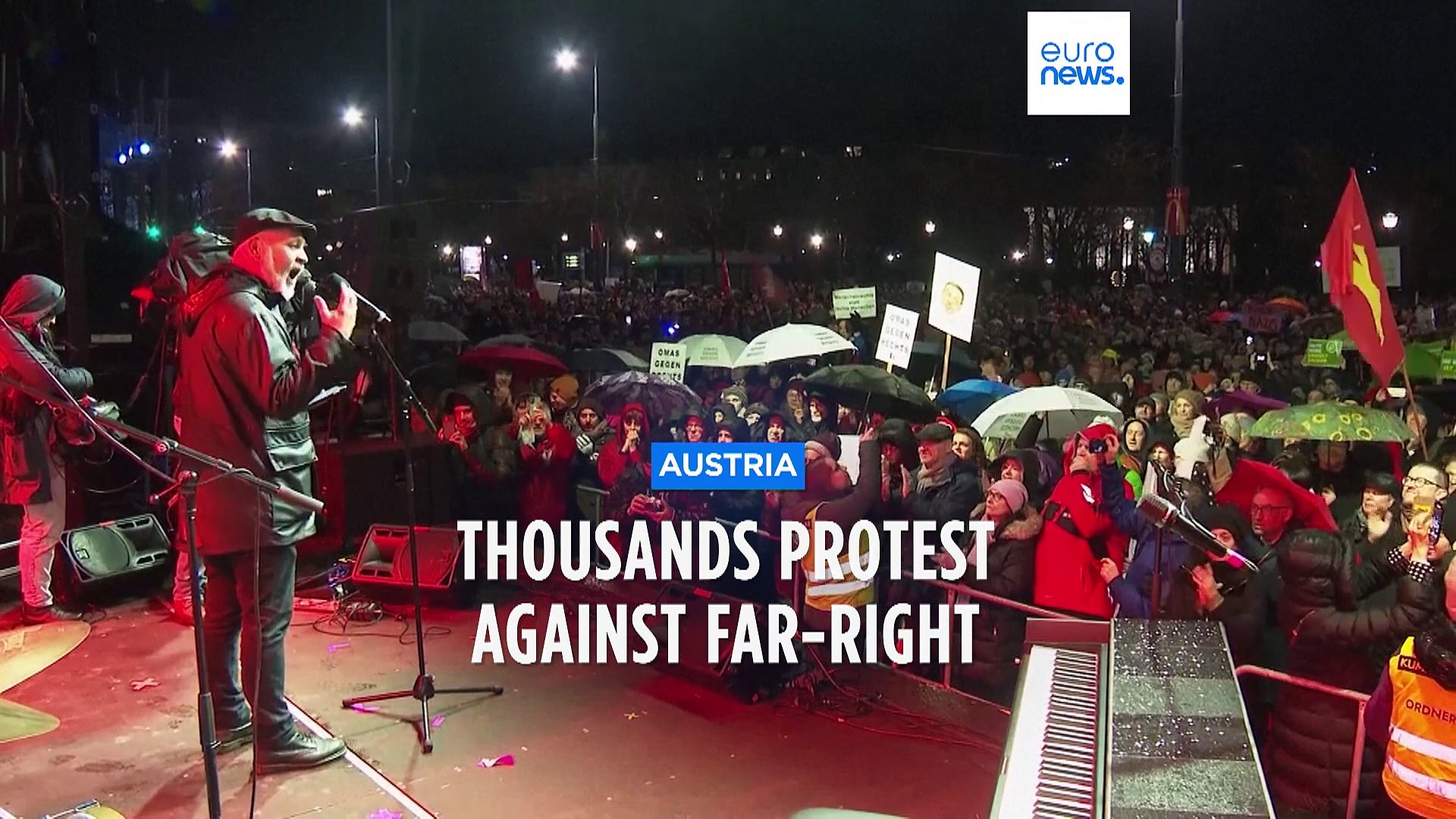 35,000 people protest in Austria against far-right - video Dailymotion