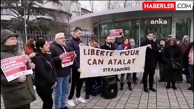 Strasbourg Demokrasi Platformu Can Atalay'ın tahliyesini protesto etti
