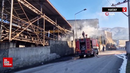 Hatay'da demir çelik fabrikasında yangın