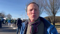 Les agriculteurs bloquent la base intermarché de villers-le-bouillet
