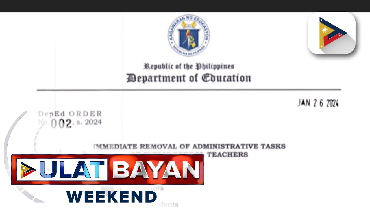 DepEd, babawasan na ang admin tasks ng mga guro sa mga pampublikong paaralan