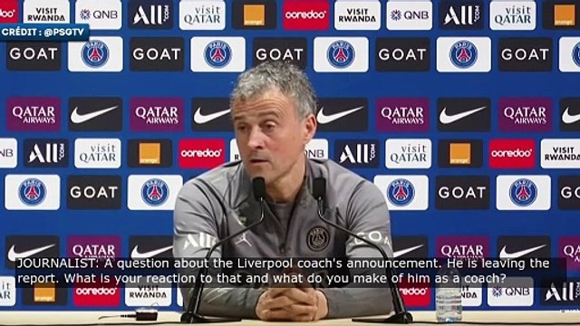 Luis Enrique rend hommage à Jurgen Klopp