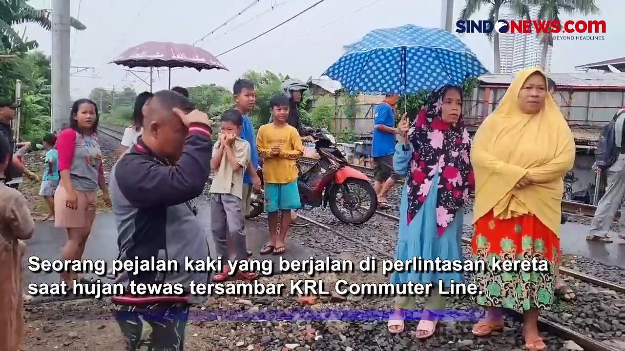 Tak Dengar Suara Klakson Kereta, Pria Tewas Tersambar KRL Commuter Line
