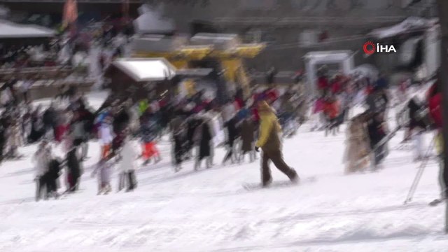 Uludağ sömestir tatilinde dolup taştı