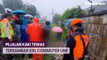 Pejalan Kaki Tewas Tersambar KRL Commuter Line Jurusan Tangerang-Jakarta