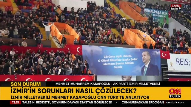 Eski Gençlik ve Spor Bakanı ve AK Parti İzmir Milletvekili Mehmet Muharrem Kasapoğlu CNN TÜRK’te