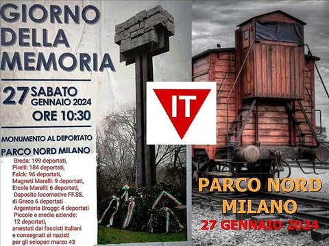 GIORNATA DELLA MEMORIA 2024 (PARCO NORD MILANO, ITALY)