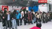 Ayder Kardan Adam Festivali'nde vatandaşlar doyasıya eğlendi