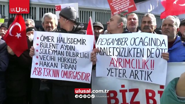 Emekli astsubaylar eylemde! Görev tazminatı alamayan emekli astsubaylar hükümete seslendi