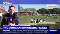 Hommage à une agricultrice et sa fille tuées sur un barrage ariégeois: la marche blanche s'achève, des milliers de personnes présentes