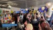 Maidstone fans celebrate win v Ipswich Town
